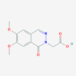 molecular formula C12H12N2O5 B2540802 2-(6,7-Dimethoxy-1-oxo-1,2-dihydrophthalazin-2-yl)acetic acid CAS No. 2059993-25-6