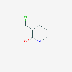 molecular formula C7H12ClNO B2540822 3-(氯甲基)-1-甲基哌啶-2-酮 CAS No. 2228473-69-4