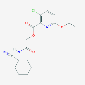 molecular formula C17H20ClN3O4 B2540825 [(1-Cyanocyclohexyl)carbamoyl]methyl 3-chloro-6-ethoxypyridine-2-carboxylate CAS No. 1423308-47-7