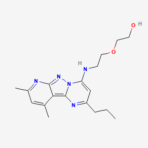 2-(2-((8,10-Dimethyl-2-propylpyrido[2',3':3,4]pyrazolo[1,5-a]pyrimidin-4-yl)amino)ethoxy)ethanol