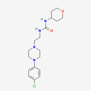 1-(2-(4-(4-chlorophenyl)piperazin-1-yl)ethyl)-3-(tetrahydro-2H-pyran-4-yl)urea
