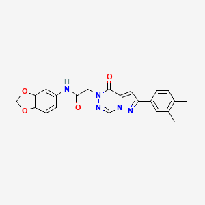 N-(1,3-benzodioxol-5-yl)-2-[2-(3,4-dimethylphenyl)-4-oxopyrazolo[1,5-d][1,2,4]triazin-5(4H)-yl]acetamide