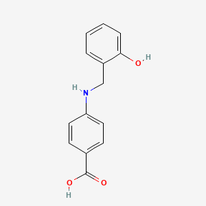 molecular formula C14H13NO3 B2540843 4-[(2-羟基苄基)氨基]苯甲酸 CAS No. 2233-82-1