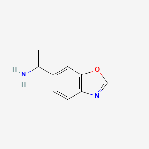 1-(2-Methyl-1,3-benzoxazol-6-yl)ethan-1-amine
