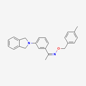 (Z)-{1-[3-(2,3-dihydro-1H-isoindol-2-yl)phenyl]ethylidene}[(4-methylphenyl)methoxy]amine