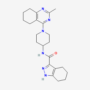 molecular formula C22H30N6O B2540858 N-(1-(2-methyl-5,6,7,8-tetrahydroquinazolin-4-yl)piperidin-4-yl)-4,5,6,7-tetrahydro-1H-indazole-3-carboxamide CAS No. 2034412-21-8