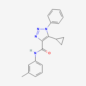 molecular formula C19H18N4O B2540861 5-环丙基-N-(3-甲苯基)-1-苯基-1H-1,2,3-三唑-4-甲酰胺 CAS No. 954359-66-1