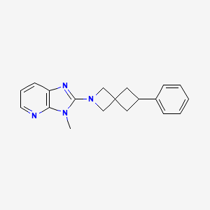 molecular formula C19H20N4 B2540868 3-Methyl-2-(6-phenyl-2-azaspiro[3.3]heptan-2-yl)imidazo[4,5-b]pyridine CAS No. 2379996-91-3