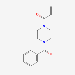 molecular formula C14H16N2O2 B2540878 1-(4-Benzoylpiperazin-1-yl)prop-2-en-1-one CAS No. 1156156-36-3