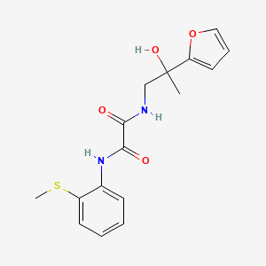 N1-(2-(furan-2-yl)-2-hydroxypropyl)-N2-(2-(methylthio)phenyl)oxalamide
