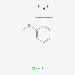 molecular formula C10H16ClNO B2540914 盐酸2-(2-甲氧苯基)丙-2-胺 CAS No. 1338222-50-6