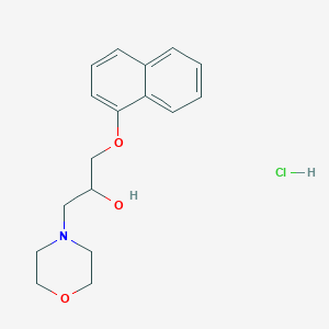 molecular formula C17H22ClNO3 B2540932 1-Morpholino-3-(naphthalen-1-yloxy)propan-2-ol hydrochloride CAS No. 50785-52-9