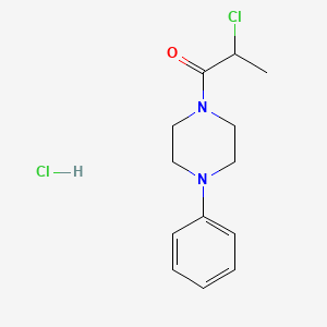 2-Chloro-1-(4-phenylpiperazin-1-YL)propan-1-one hydrochloride