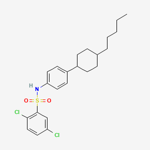 2,5-dichloro-N-[4-(4-pentylcyclohexyl)phenyl]benzenesulfonamide