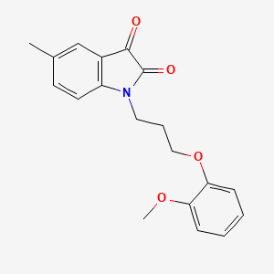 1-[3-(2-Methoxyphenoxy)propyl]-5-methylindole-2,3-dione
