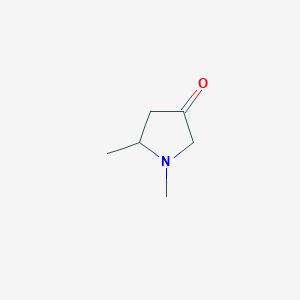 molecular formula C6H11NO B2540972 1,5-二甲基吡咯烷-3-酮 CAS No. 102236-34-0