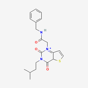 molecular formula C20H23N3O3S B2540975 N-benzyl-2-[3-(3-methylbutyl)-2,4-dioxo-1H,2H,3H,4H-thieno[3,2-d]pyrimidin-1-yl]acetamide CAS No. 1252852-92-8