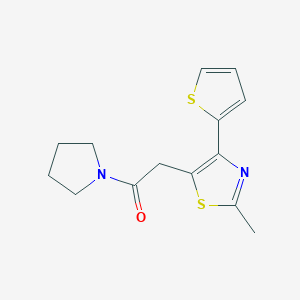 molecular formula C14H16N2OS2 B254098 2-Methyl-5-(2-oxo-2-pyrrolidin-1-ylethyl)-4-(2-thienyl)-1,3-thiazole 