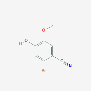 molecular formula C8H6BrNO2 B2540980 2-Bromo-4-hydroxy-5-methoxybenzonitrile CAS No. 161196-87-8