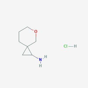 molecular formula C7H14ClNO B2540992 5-Oxaspiro[2.5]octan-1-amine hydrochloride CAS No. 1707367-72-3