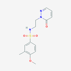 4-methoxy-3-methyl-N-(2-(6-oxopyridazin-1(6H)-yl)ethyl)benzenesulfonamide