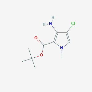 Tert-butyl 3-amino-4-chloro-1-methylpyrrole-2-carboxylate