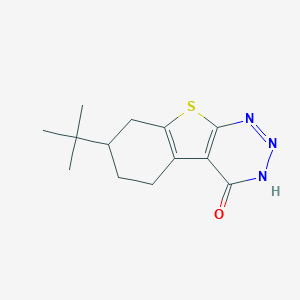 molecular formula C13H17N3OS B254103 7-tert-butyl-5,6,7,8-tetrahydro[1]benzothieno[2,3-d][1,2,3]triazin-4(3H)-one 