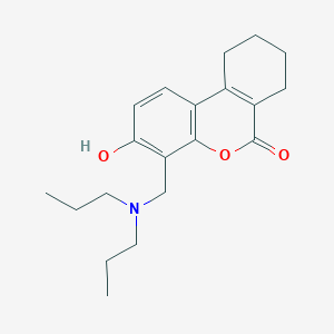 molecular formula C20H27NO3 B254105 4-[(dipropylamino)methyl]-3-hydroxy-7,8,9,10-tetrahydro-6H-benzo[c]chromen-6-one 