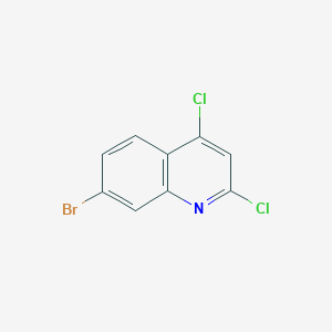 molecular formula C9H4BrCl2N B2541055 7-Bromo-2,4-dichloroquinoline CAS No. 406205-10-5