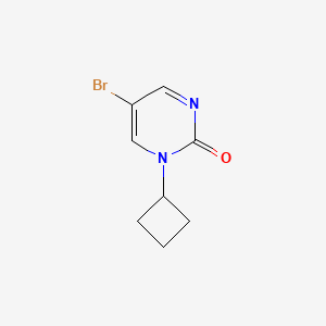 molecular formula C8H9BrN2O B2541064 5-Bromo-1-cyclobutyl-1,2-dihydropyrimidin-2-one CAS No. 2251054-19-8