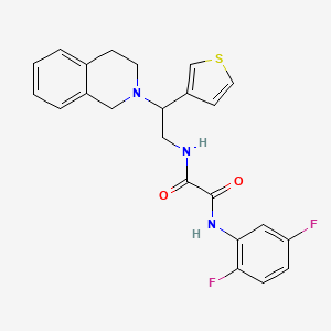 molecular formula C23H21F2N3O2S B2541067 N1-(2,5-difluorophenyl)-N2-(2-(3,4-dihydroisoquinolin-2(1H)-yl)-2-(thiophen-3-yl)ethyl)oxalamide CAS No. 954644-46-3