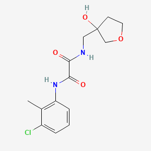 N1-(3-chloro-2-methylphenyl)-N2-((3-hydroxytetrahydrofuran-3-yl)methyl)oxalamide