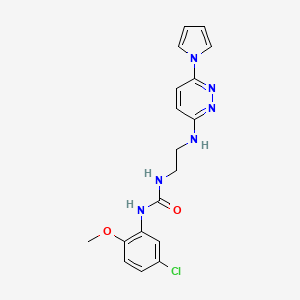 1-(2-((6-(1H-pyrrol-1-yl)pyridazin-3-yl)amino)ethyl)-3-(5-chloro-2-methoxyphenyl)urea