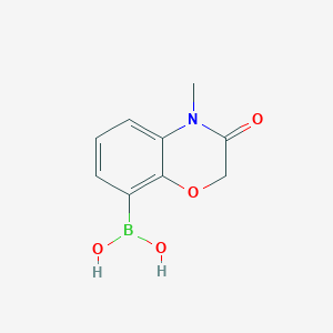 molecular formula C9H10BNO4 B2541081 (4-Methyl-3-oxo-1,4-benzoxazin-8-yl)boronic acid CAS No. 1551417-06-1