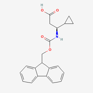 (S)-3-Cyclopropyl-3-(9H-fluoren-9-ylmethoxycarbonylamino)-propionic acid