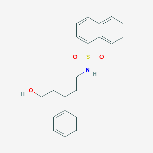 N-(5-hydroxy-3-phenylpentyl)naphthalene-1-sulfonamide