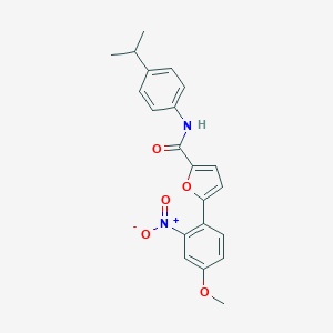 molecular formula C21H20N2O5 B254110 N-(4-isopropylphenyl)-5-(4-methoxy-2-nitrophenyl)-2-furamide 
