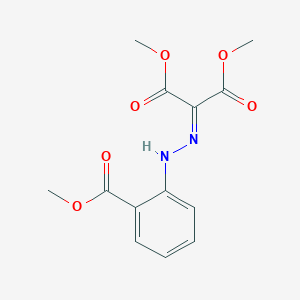 molecular formula C13H14N2O6 B2541101 Dimethyl {[2-(methoxycarbonyl)phenyl]hydrazono}malonate CAS No. 444113-70-6