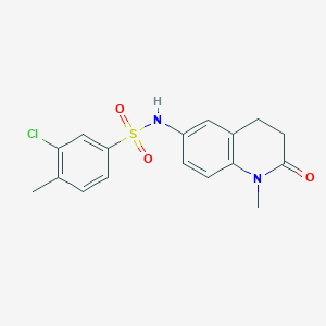 3-chloro-4-methyl-N~1~-(1-methyl-2-oxo-1,2,3,4-tetrahydro-6-quinolinyl)-1-benzenesulfonamide