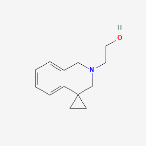 molecular formula C13H17NO B2541120 2-Spiro[1,3-dihydroisoquinoline-4,1'-cyclopropane]-2-ylethanol CAS No. 2344679-17-8