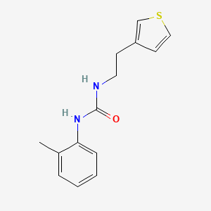 1-(2-(Thiophen-3-yl)ethyl)-3-(o-tolyl)urea