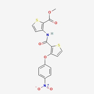 Methyl 3-({[3-(4-nitrophenoxy)-2-thienyl]carbonyl}amino)-2-thiophenecarboxylate