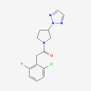 1-(3-(2H-1,2,3-triazol-2-yl)pyrrolidin-1-yl)-2-(2-chloro-6-fluorophenyl)ethanone