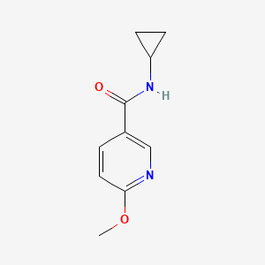 molecular formula C10H12N2O2 B2541158 N-环丙基-6-甲氧基吡啶-3-甲酰胺 CAS No. 1341864-10-5