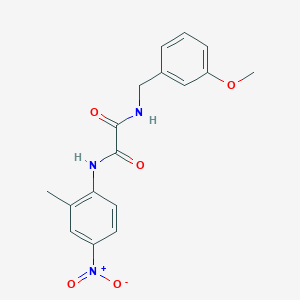 molecular formula C17H17N3O5 B2541160 N1-(3-甲氧基苄基)-N2-(2-甲基-4-硝基苯基)草酰胺 CAS No. 941999-80-0