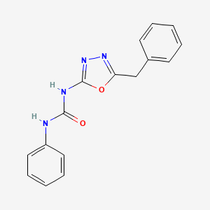 molecular formula C16H14N4O2 B2541167 1-(5-Benzyl-1,3,4-oxadiazol-2-yl)-3-phenylurea CAS No. 6756-31-6