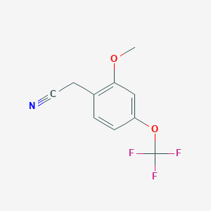 molecular formula C10H8F3NO2 B2541168 2-甲氧基-4-(三氟甲氧基)苯乙腈 CAS No. 886500-40-9