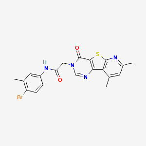 N-(4-bromo-3-methylphenyl)-2-(7,9-dimethyl-4-oxopyrido[3',2':4,5]thieno[3,2-d]pyrimidin-3(4H)-yl)acetamide