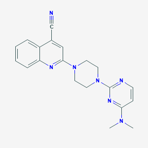 2-{4-[4-(Dimethylamino)pyrimidin-2-yl]piperazin-1-yl}quinoline-4-carbonitrile