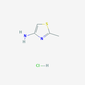 molecular formula C4H7ClN2S B2541209 2-Methylthiazol-4-amine hydrochloride CAS No. 1802489-61-7